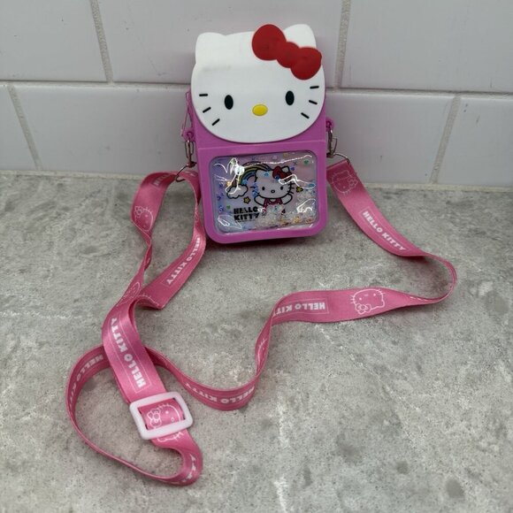 Hello Kitty small pink crossbody phone purse. New. - Picture 1 of 7